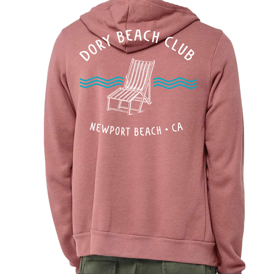 Muave Dory Beach Club Zip Up Hoodie